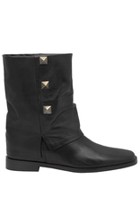 Now Now N47R Black Cuff Flat Boot 9531