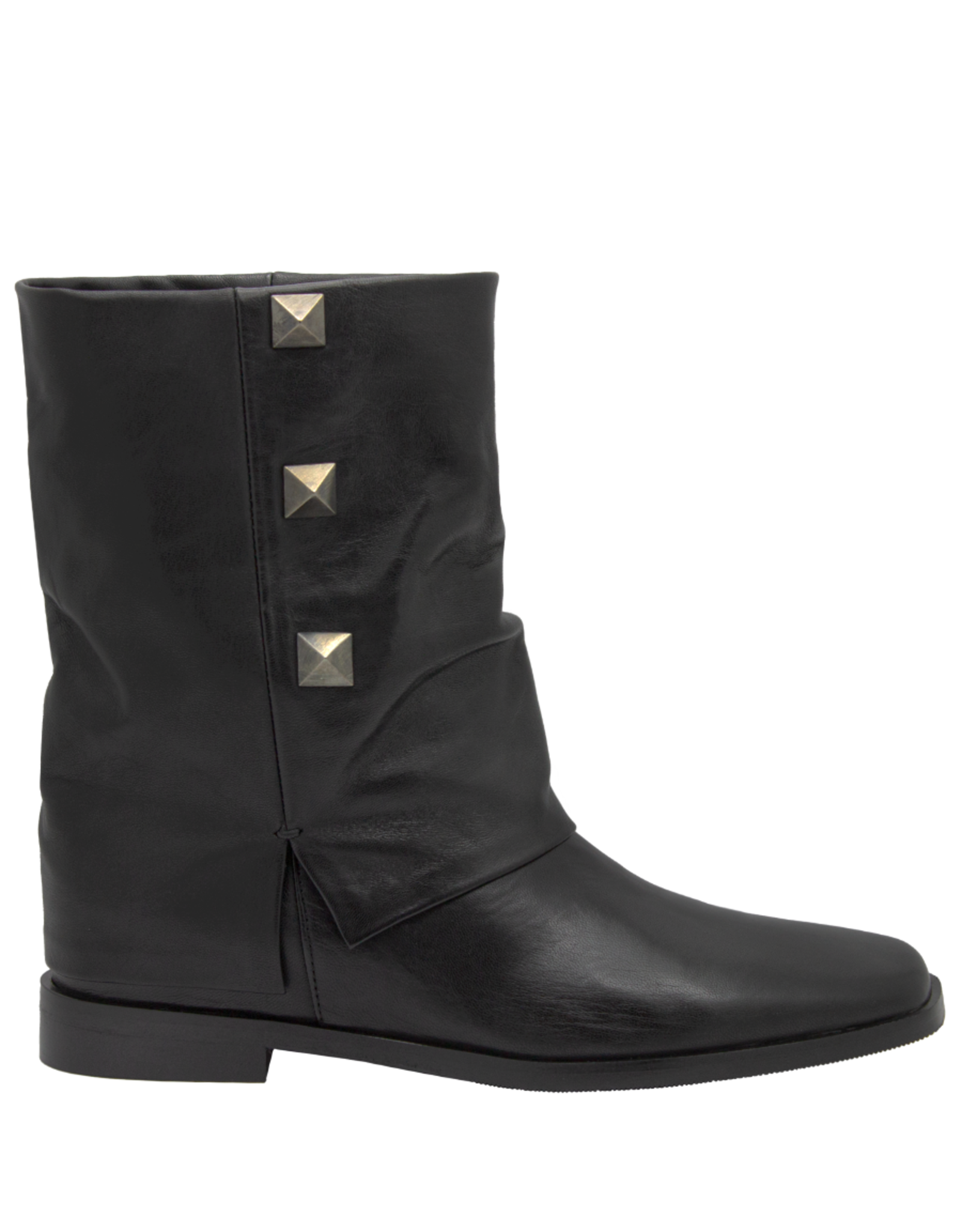 Now Now N47R Black Cuff Flat Boot 9531