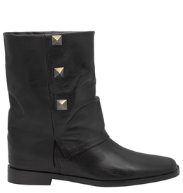 Now Now N47R Black Cuff Flat Boot 9531