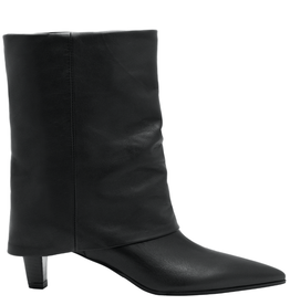 Now Now N47T Black Cuff Boot Point Toe 9544