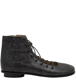 MLO ML1D Black Flat Lace-Up Shoe 9002