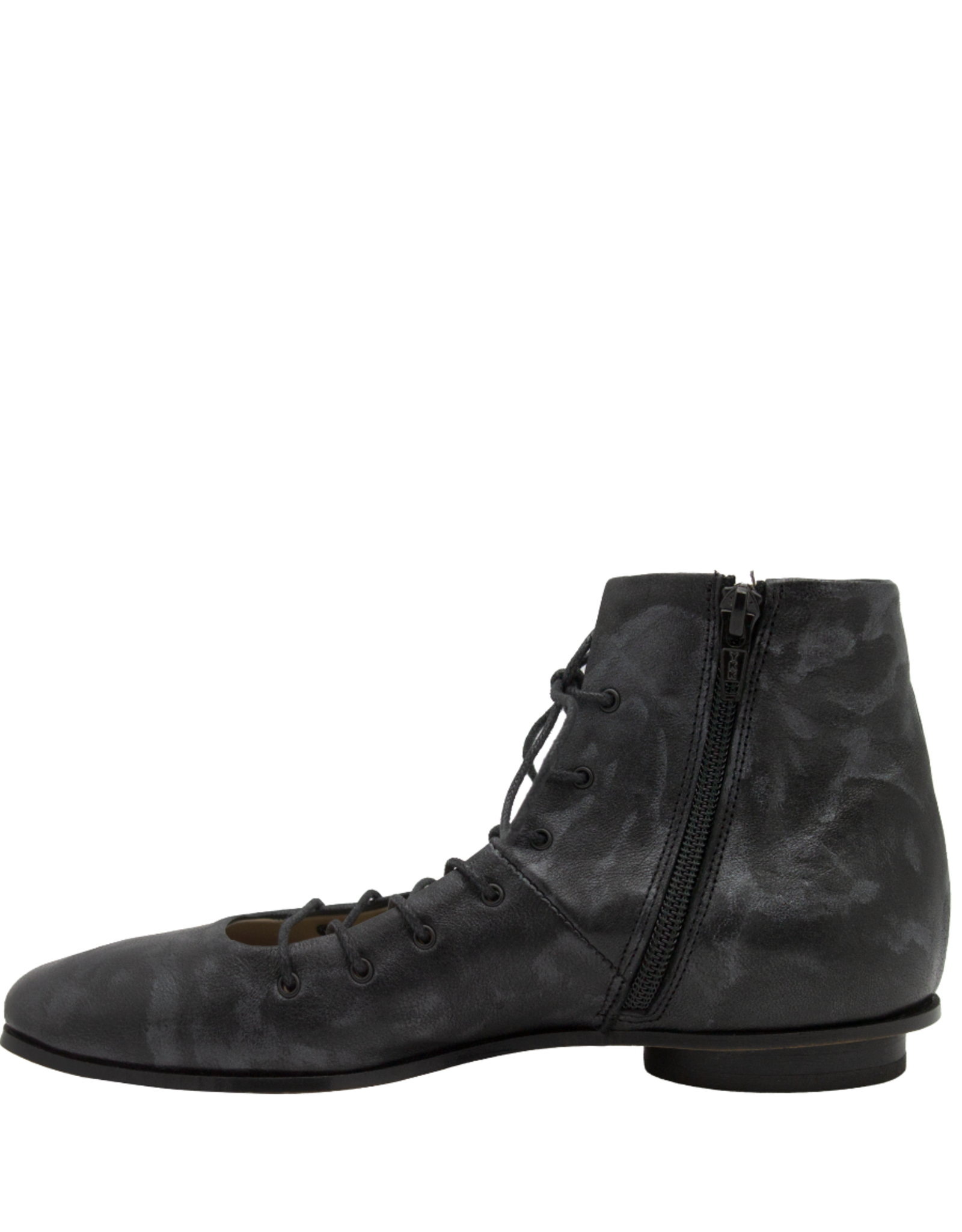 MLO MLO ML1D Black Flat Lace-Up Shoe 9002