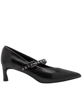 Halmanera Halmanera H50K Black Glaze Pointed Mary Jane 1006