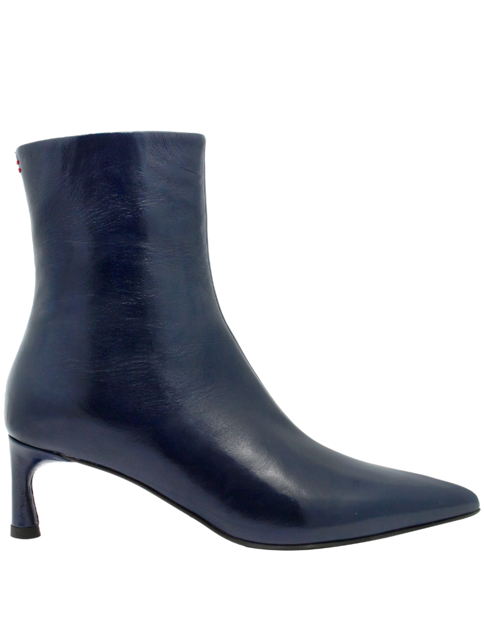 Halmanera Halmanera H50M Navy  Glaze Point Toe Boot 1007