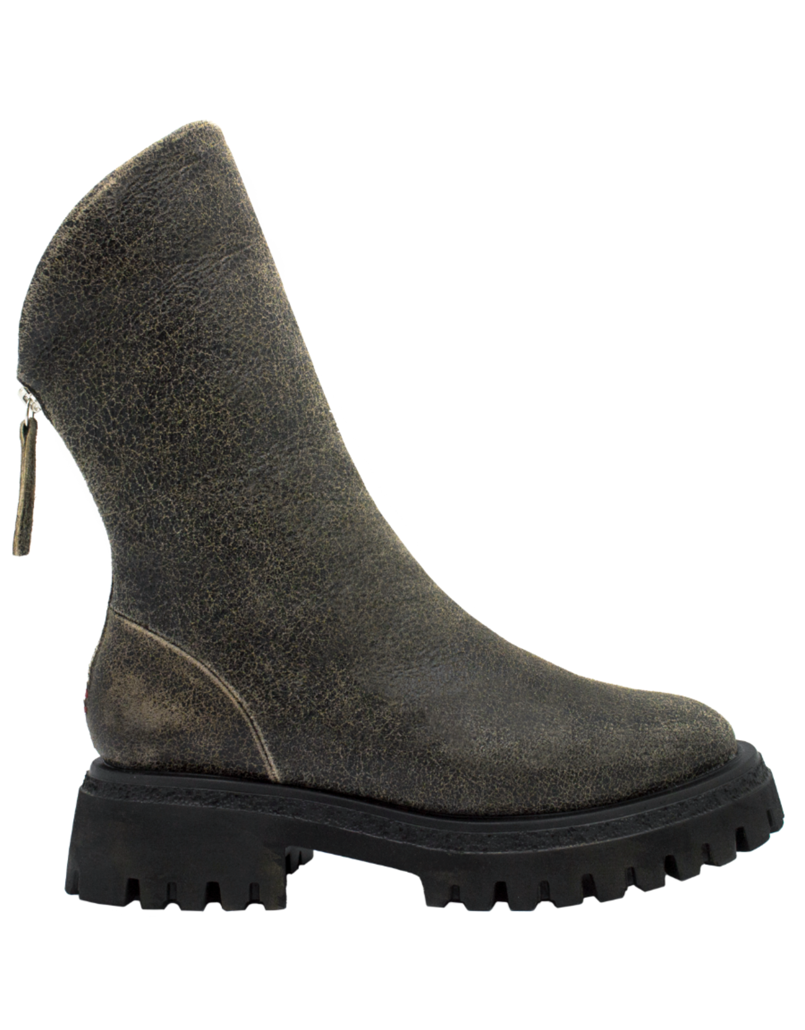 Halmanera Halmanera H50S Brown Retro / Wool Back Zip Boot Tread Sole 1010