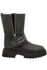 Halmanera Halmanera H50U Brown Retro MIdCalf Moto Tread 1012