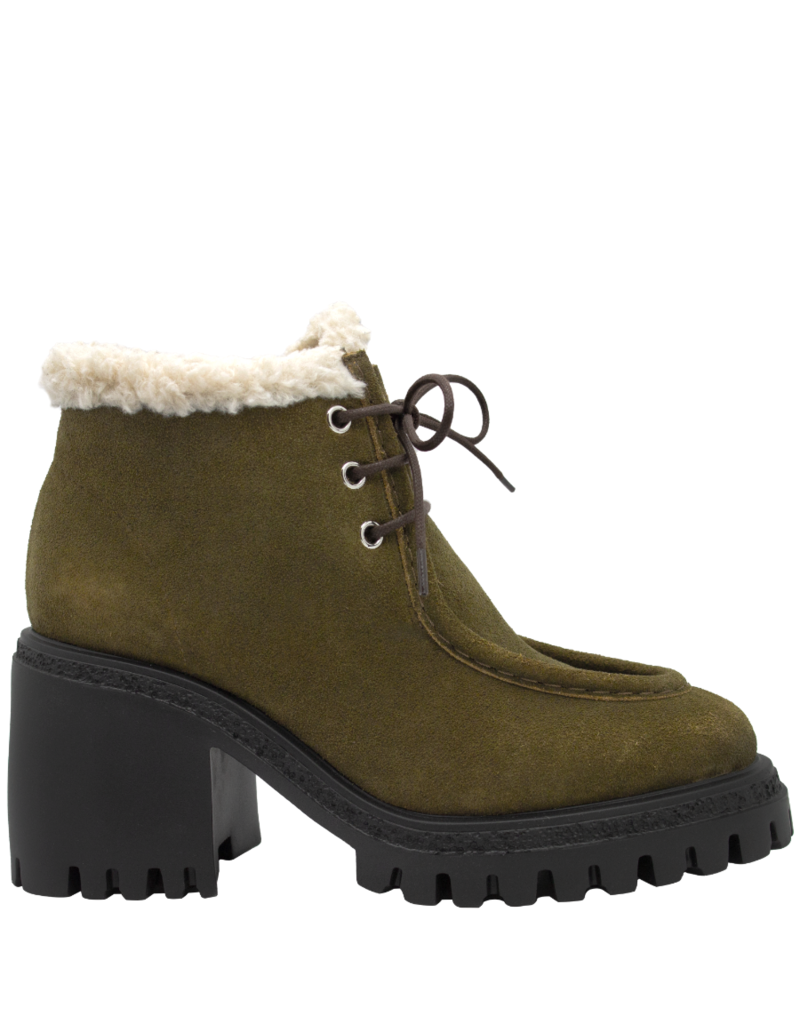 Halmanera Halmanera H50Y Brown Suede Lace-Up Wool Lining 1014
