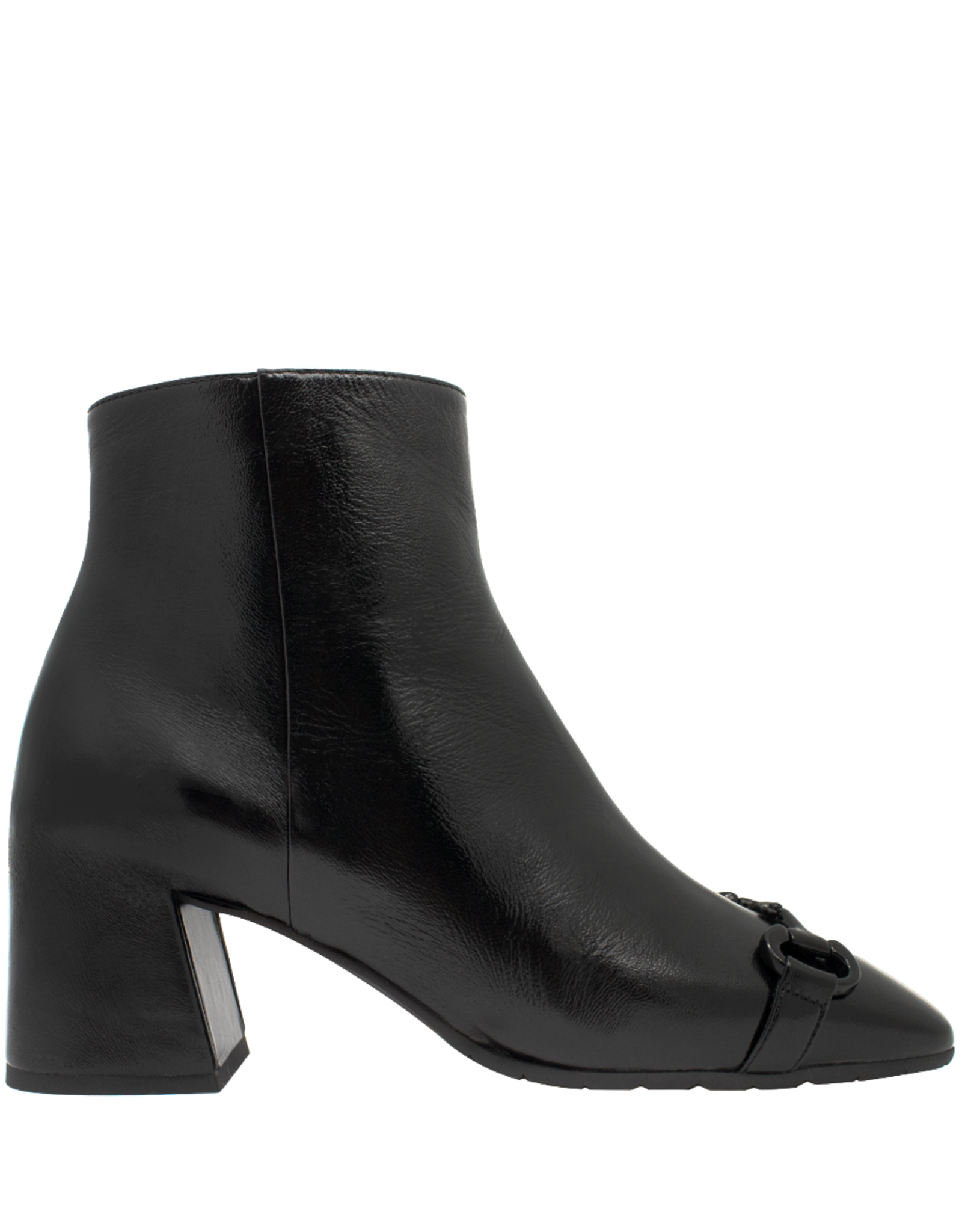 MaraBini MaraBini M13E  Black Ankle Boot With Gold Bit 1032