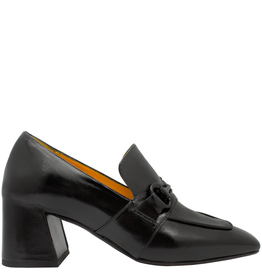 MaraBini MaraBini M13U Black Glaze Medium Heel Loafer  1042