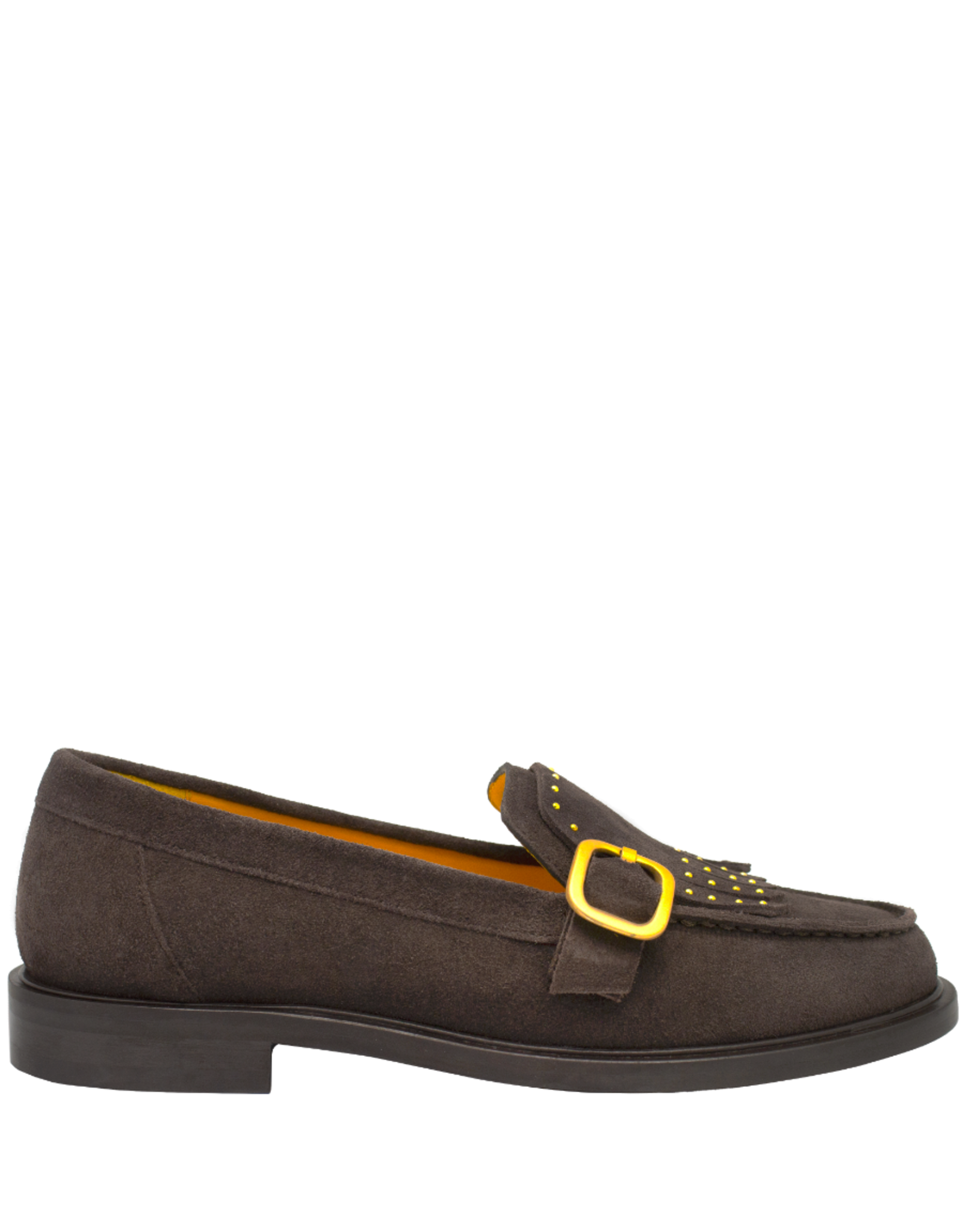 MaraBini MaraBini M13Y Brown Suede Kiltie Loafer 1044