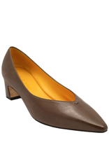 MaraBini MaraBini M13N Brown Kitten Heel Pump 1038