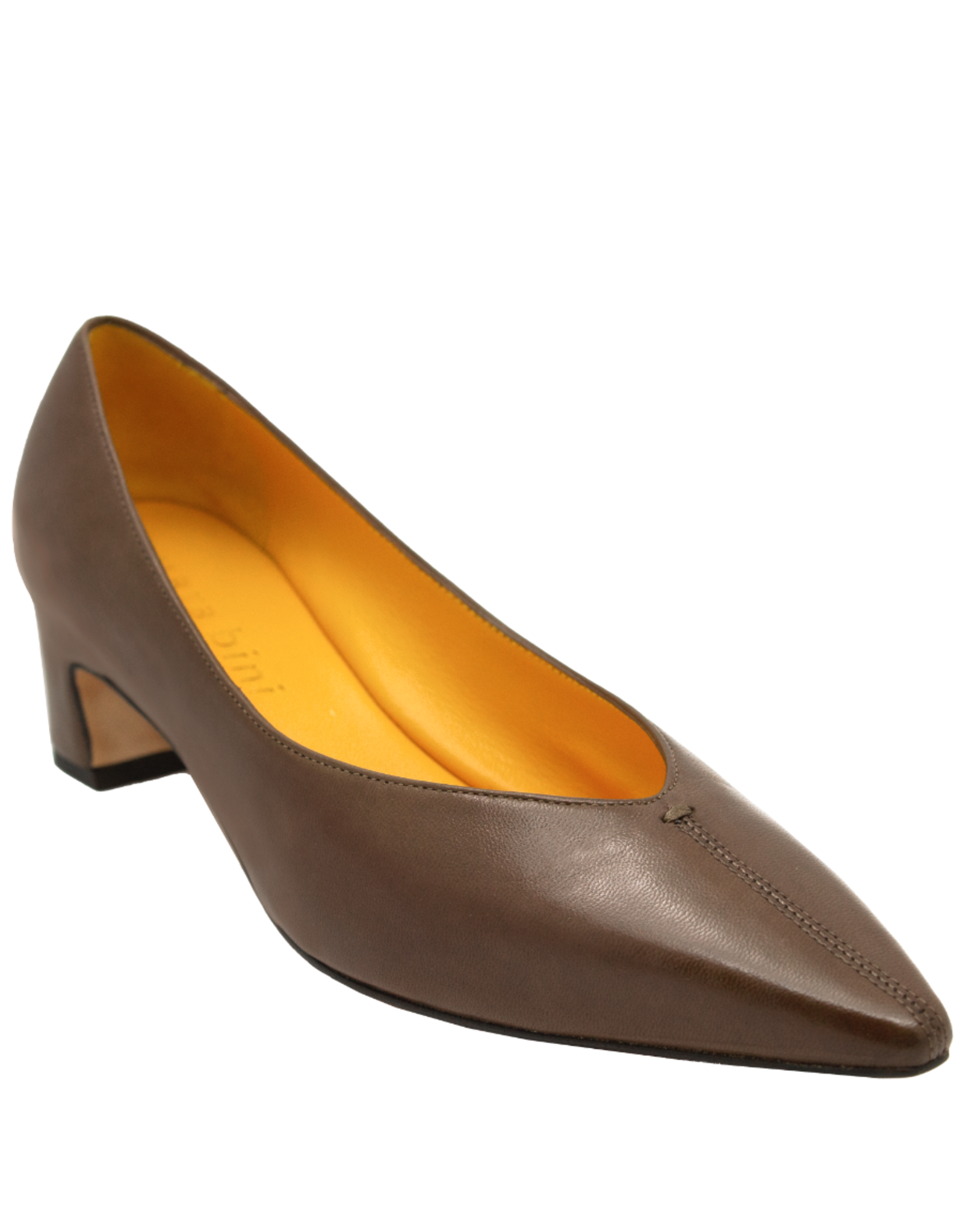 MaraBini MaraBini M13N Brown Kitten Heel Pump 1038