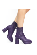 Halmanera Halmanera H46F Grape Platform Back Zip Boot 3028
