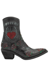 FauzianJeunesse FauzianJeunesse FJ39  Black Embroidered LOVE/HATE Boot 3251