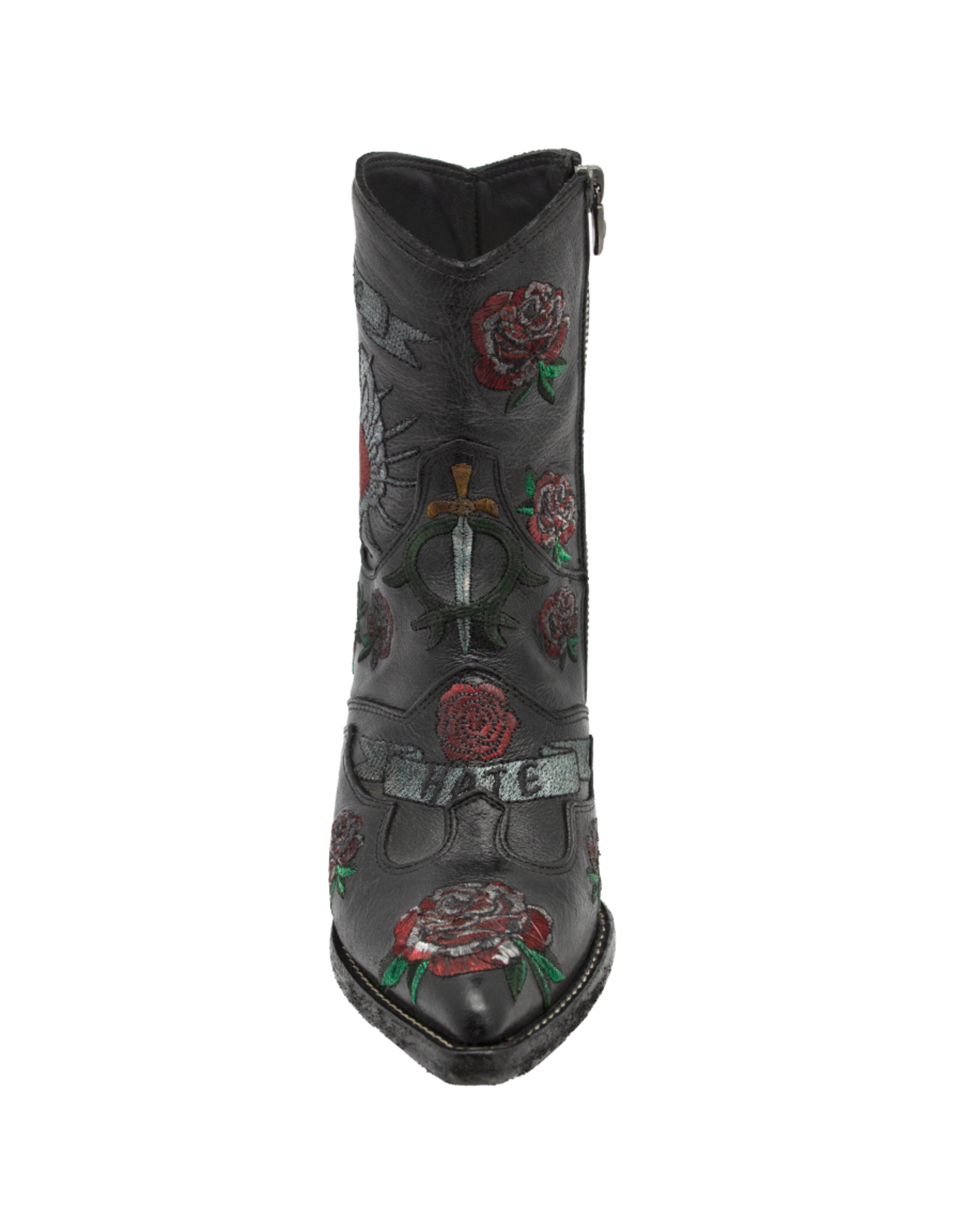 FauzianJeunesse FauzianJeunesse FJ39  Black Embroidered LOVE/HATE Boot 3251