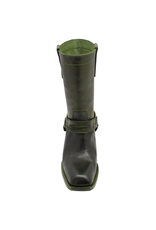 FauzianJeunesse FauzianJuenesse FJ39B Green Mid Calf Boot With Harness 3912