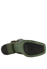 FauzianJeunesse FauzianJuenesse FJ39B Green Mid Calf Boot With Harness 3912