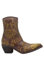 FauzianJeunesse FauzianJeunesse FJ39C Brown With Gold Leaf Embroidery 3917