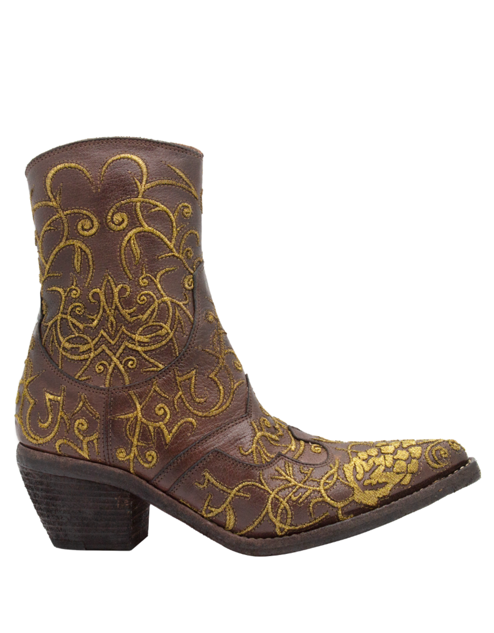 FauzianJeunesse FauzianJeunesse FJ39C Brown With Gold Leaf Embroidery 3917