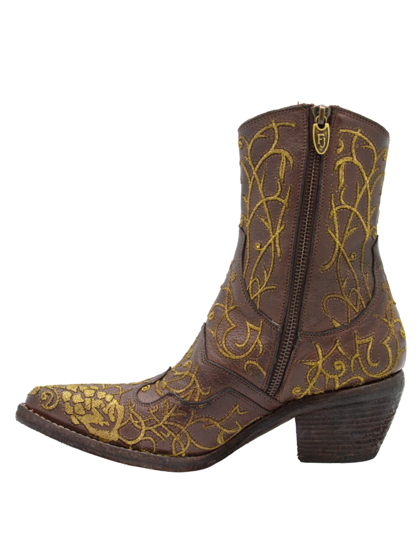FauzianJeunesse FauzianJeunesse FJ39C Brown With Gold Leaf Embroidery 3917