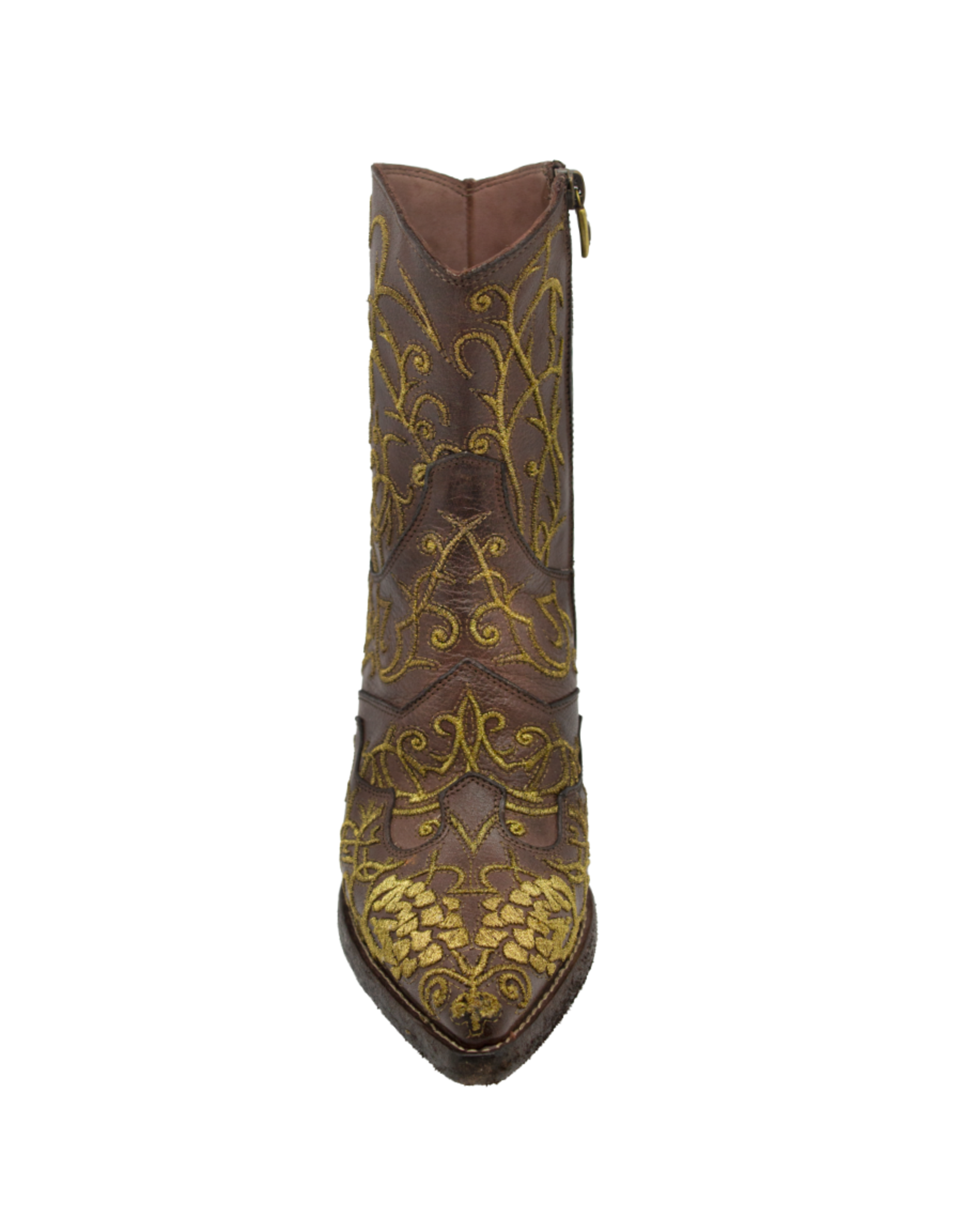 FauzianJeunesse FauzianJeunesse FJ39C Brown With Gold Leaf Embroidery 3917