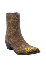 FauzianJeunesse FauzianJeunesse FJ39C Brown With Gold Leaf Embroidery 3917