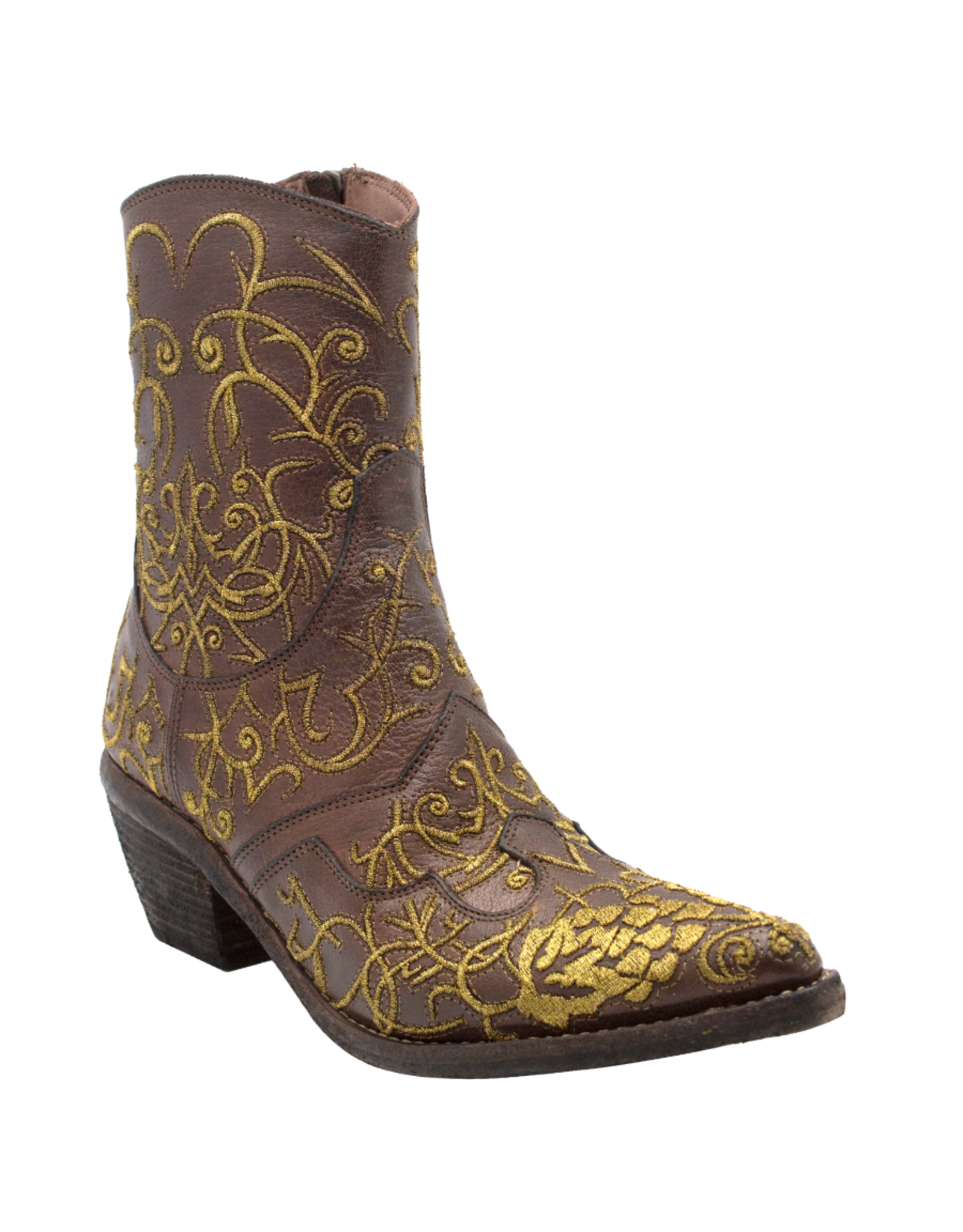 FauzianJeunesse FauzianJeunesse FJ39C Brown With Gold Leaf Embroidery 3917