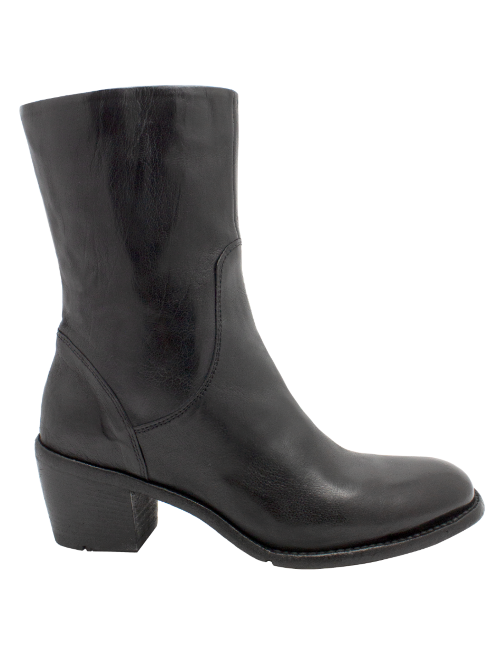 LeMargo LeMargo LE3M Black Mid Calf Boot With Side Zipper Dafne