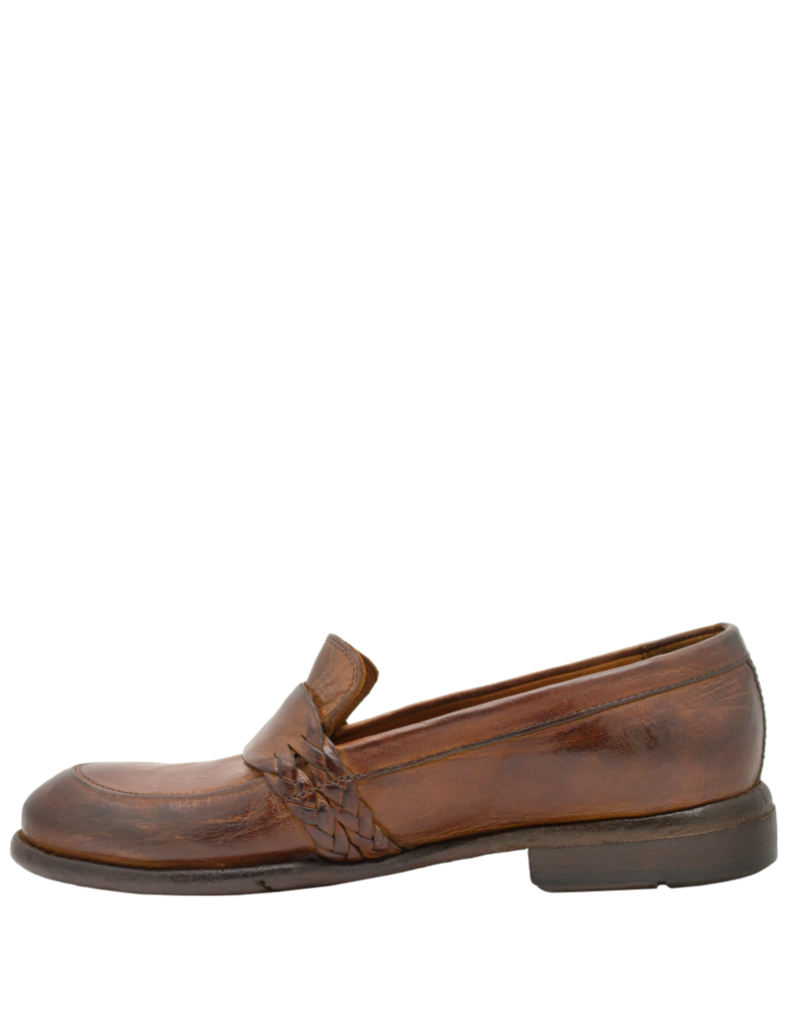 LeMargo LeMargo LE4B Cognac Loafer With Woven Detail Carmen