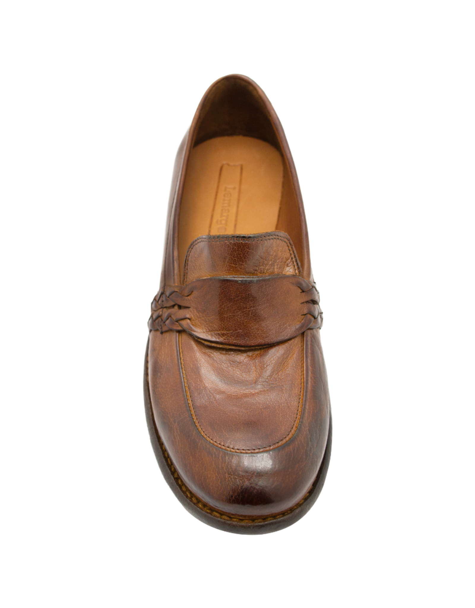LeMargo LeMargo LE4B Cognac Loafer With Woven Detail Carmen