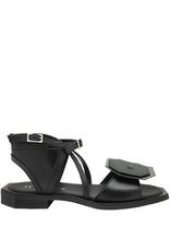 Lebohemien  Black hexagon sandal 2133