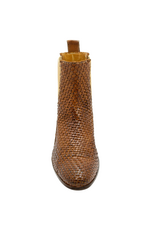 LeMargo LeMargo LE4C  Cognac Woven Flat Chelsea Daria