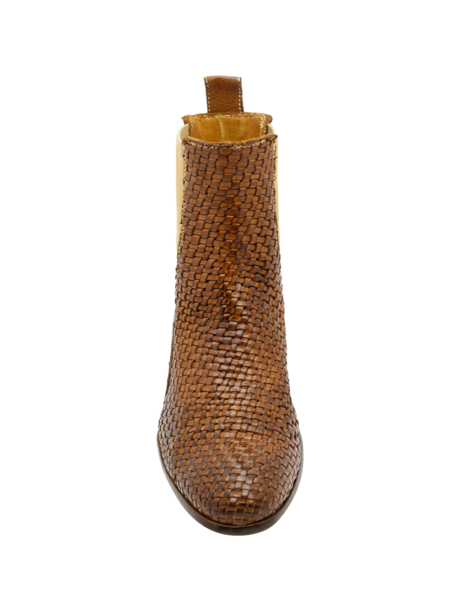LeMargo LeMargo LE4C  Cognac Woven Flat Chelsea Daria