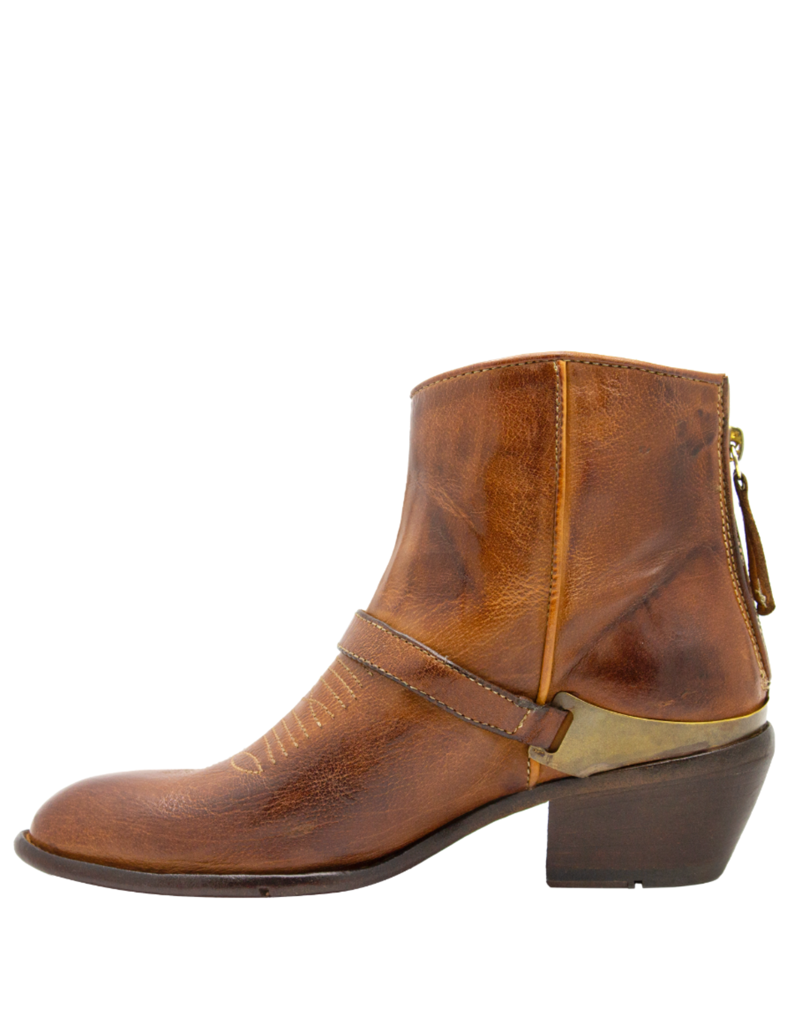 LeMargo LeMargo LE4D Cognac Buckle Detailed Western Boot Kimmy