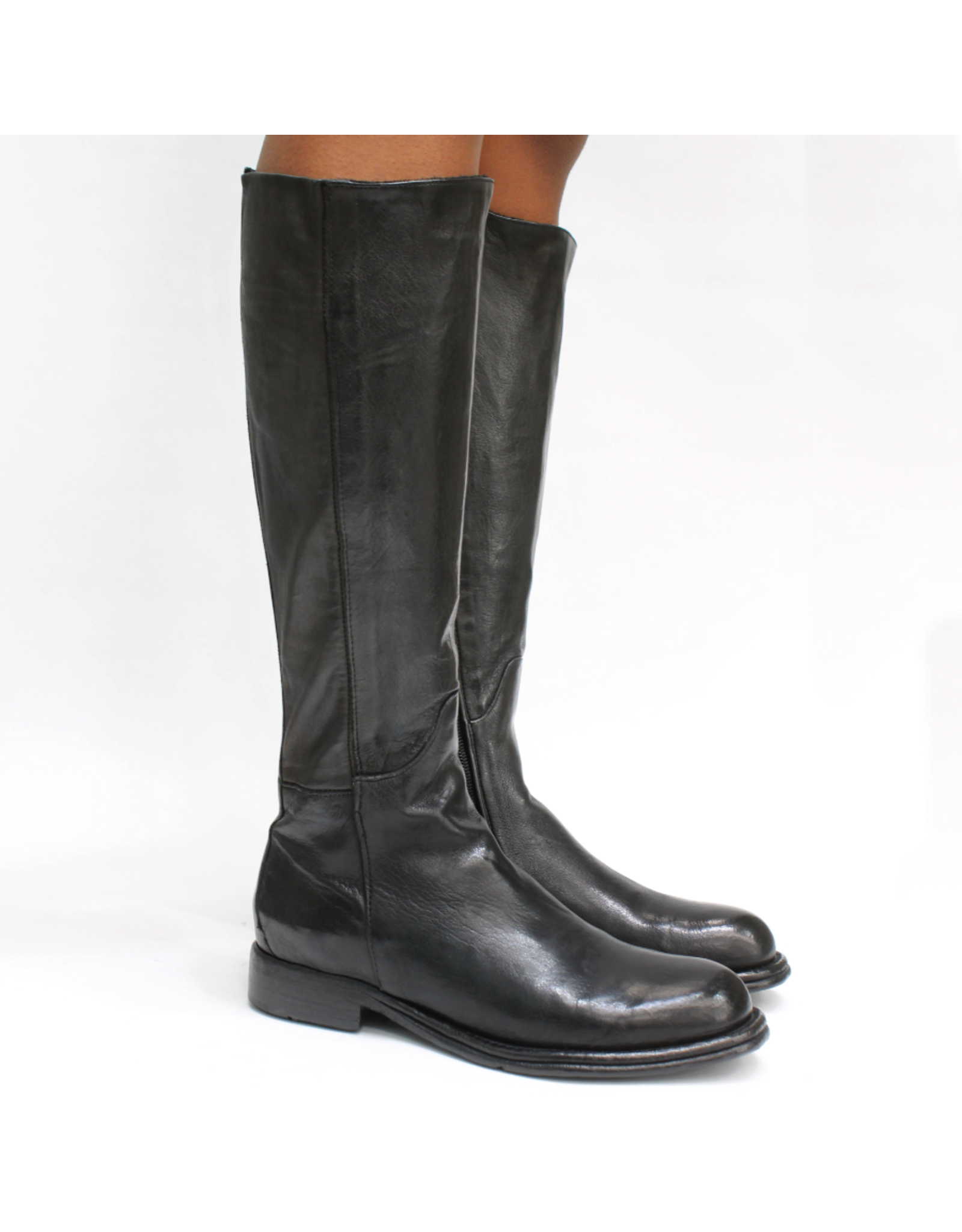 LeMargo LeMargo LE4F Black Calf Knee Boot Stretch Nappa Keely
