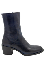 LeMargo LeMargo LE3N Navy Mid Calf Boot With Side Zipper Dafne