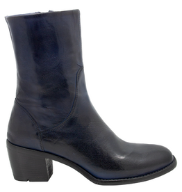 LeMargo LeMargo LE3N Navy Mid Calf Boot With Side Zipper Dafne