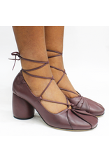 MLO ML1F Wine Ankle Strap Pump 9801