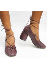 MLO ML1F Wine Ankle Strap Pump 9801