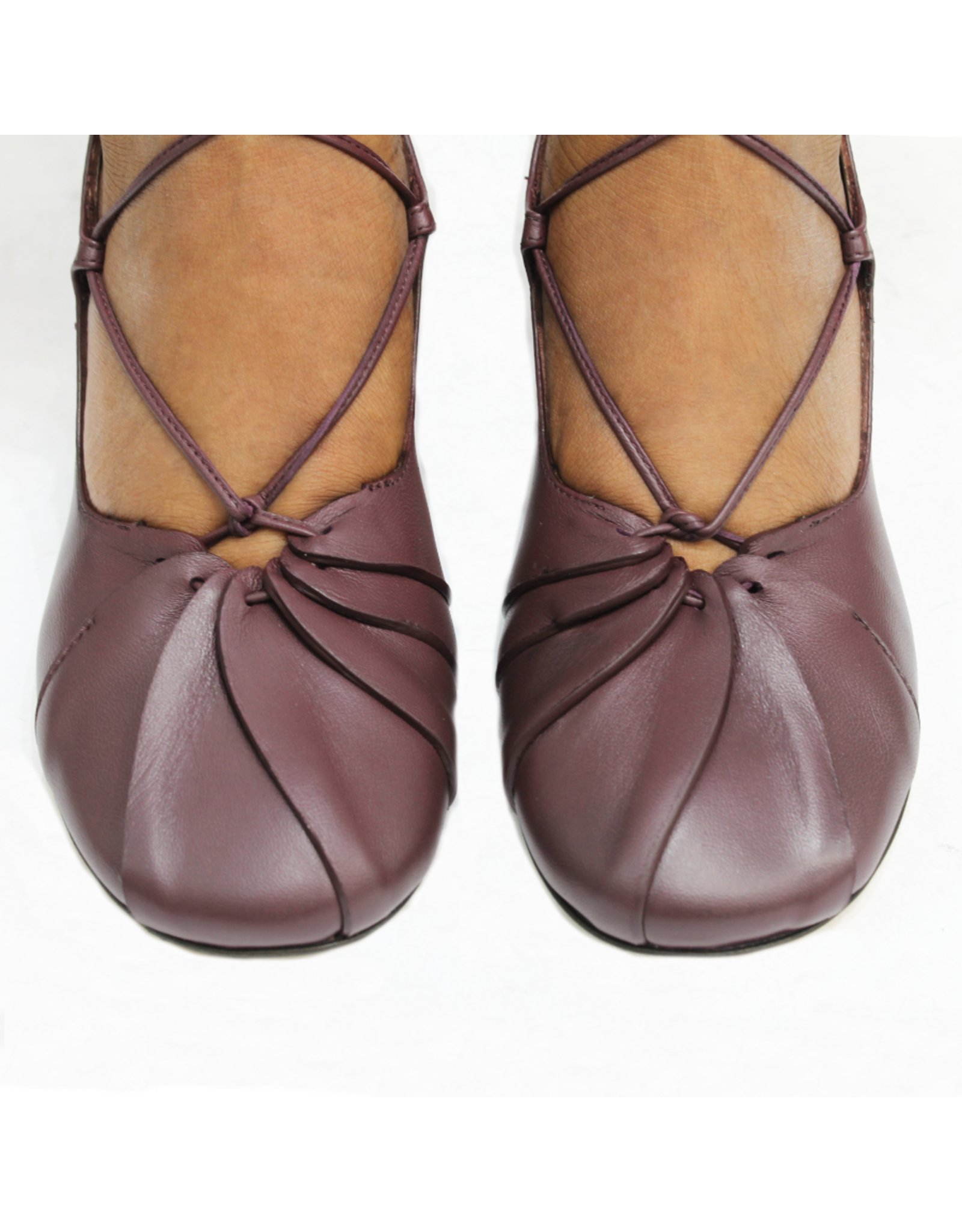 MLO ML1F Wine Ankle Strap Pump 9801