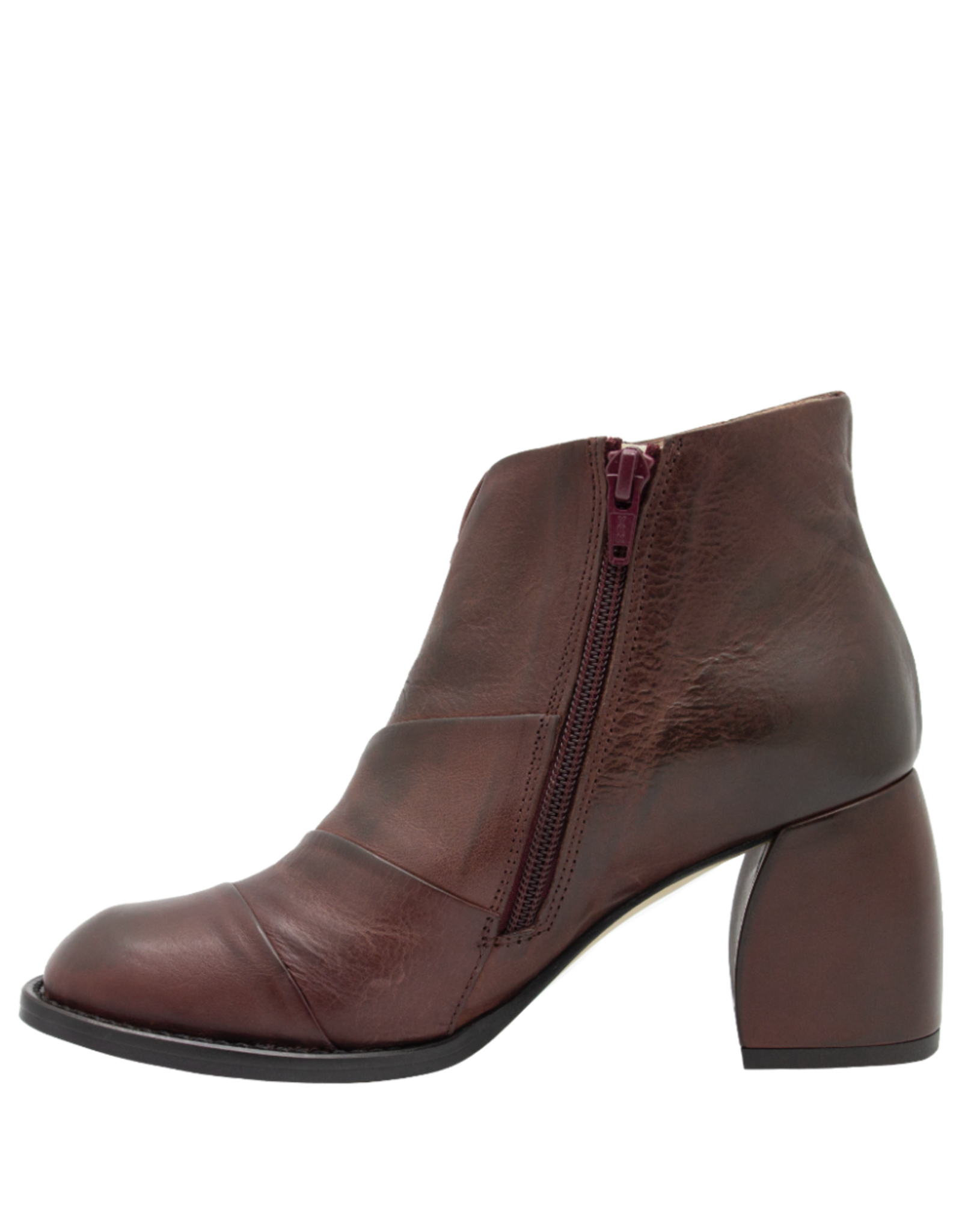 MLO ML1B Wine Side Zipper Ankle Boot 8000