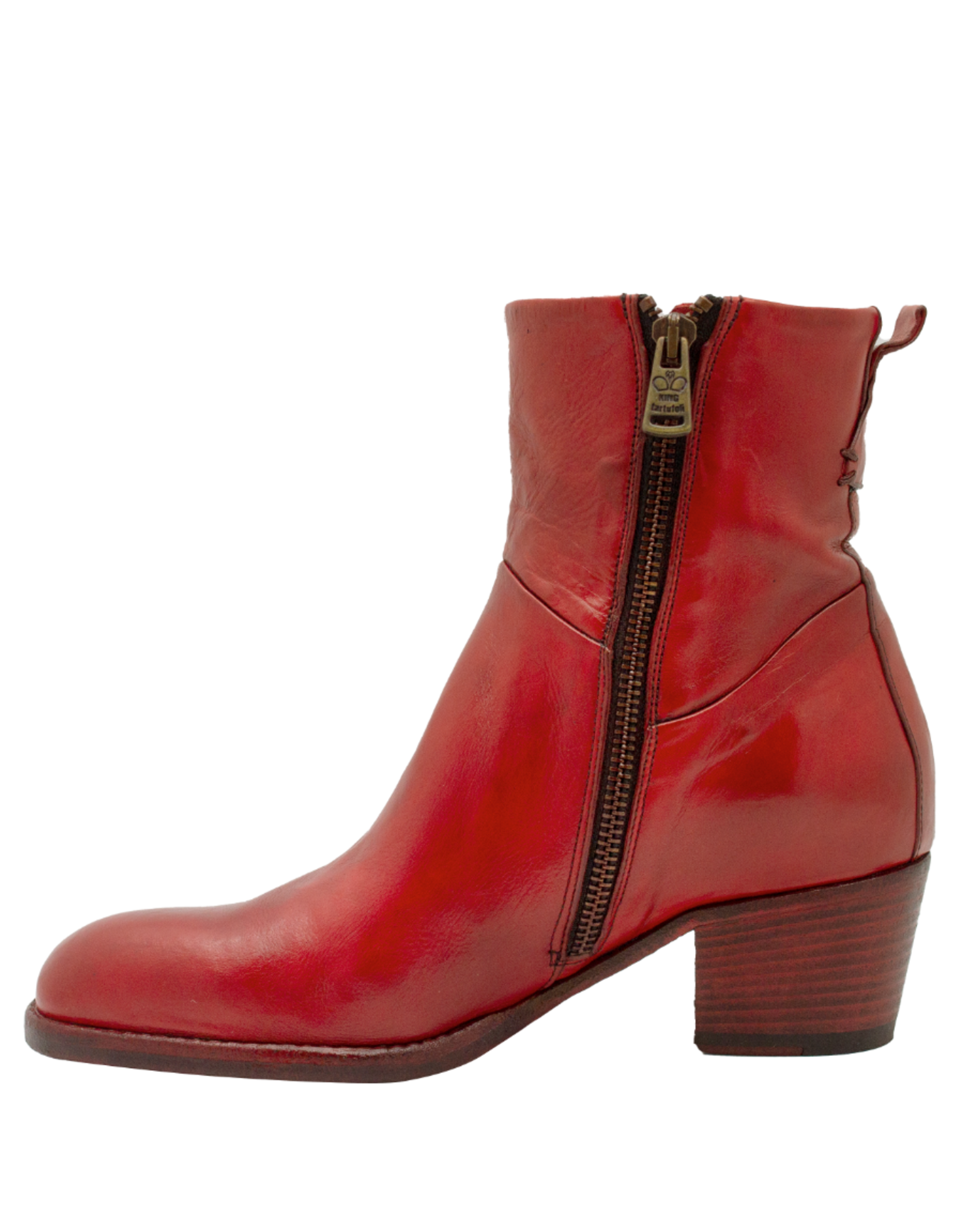 King King K1F Red Side Zipper Boot 5222