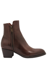 King King K1C Teak Double Zipper Ankle Boot 5245