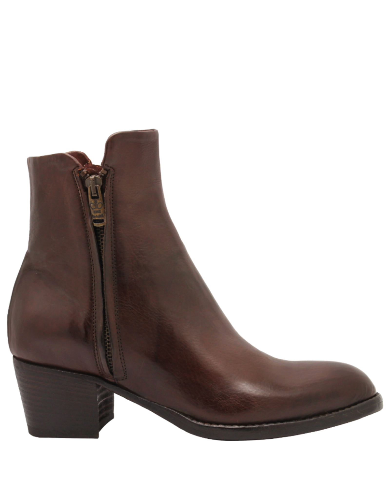 King King K1C Teak Double Zipper Ankle Boot 5245