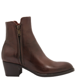 King King K1C Teak Double Zipper Ankle Boot 5245