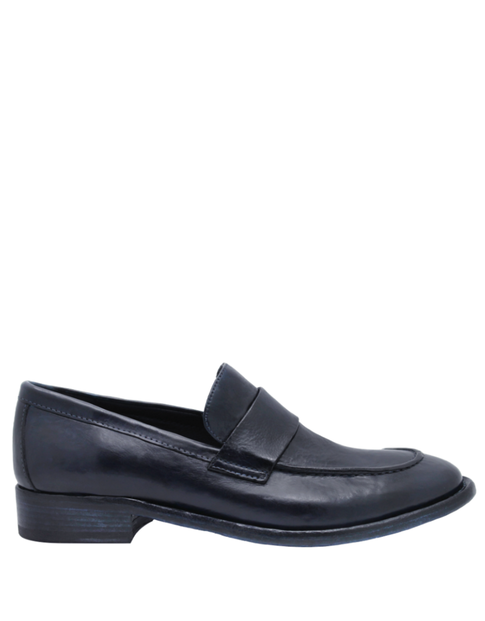 King King K1A Navy Calf Classic Loafer 1362