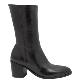 King King K1G Black Mid Calf Boot High Heel 5401