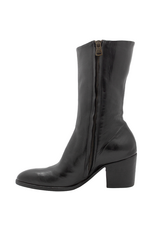 King King K1G Black Mid Calf Boot High Heel 5401