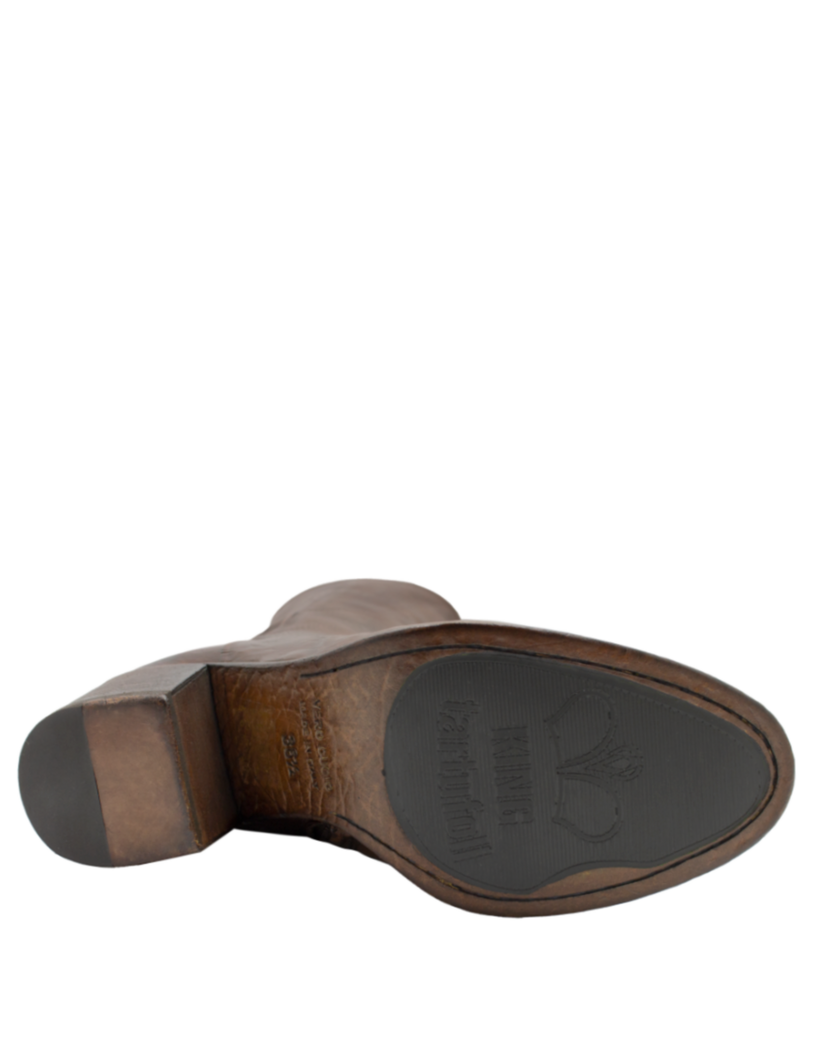 King King K1I Brown Mid Calf Boot High Heel 5401