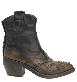 LeRuemarcel LeRuemarcel LR2E  Brown/Black Knotted Boot Kamp